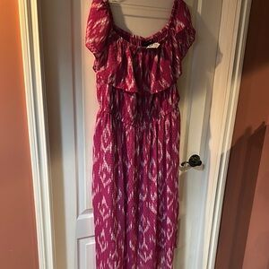 Lane Bryant Pink Maxi Dress